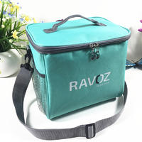 Insulated Lunch Bag with Large Side Pockets and Shoulder Strap