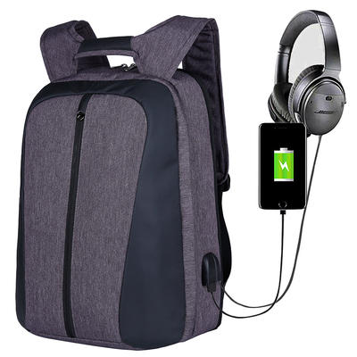 Custom backpack bag for laptop with usb port