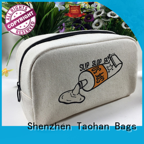 Taohan Brand clear makeup cosmetic bag metal supplier