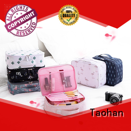 silkscreen square makeup cosmetic bag Taohan Brand
