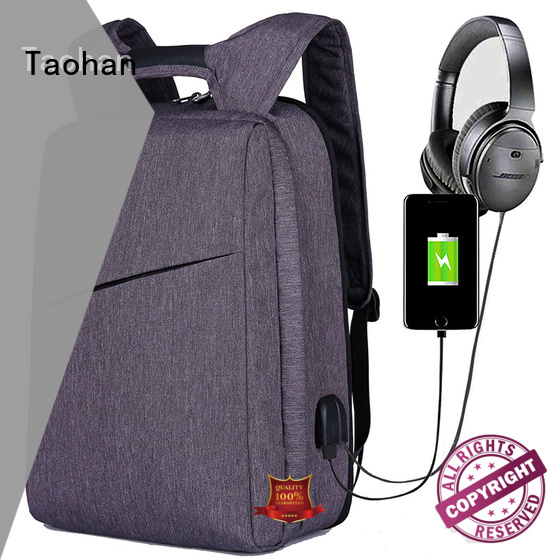 port foldable anti 17 inch laptop backpack Taohan manufacture
