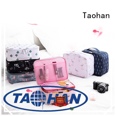 pu pouch Taohan Brand makeup cosmetic bag factory