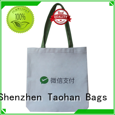 canvas shopping bags grocery color handle Taohan Brand company