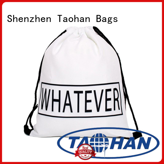cinch gym Taohan Brand custom drawstring bags factory