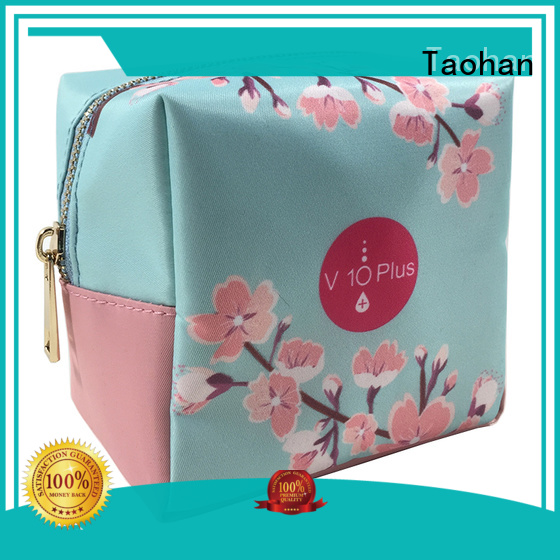 Custom gold small makeup bag handle Taohan