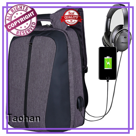 Custom anti usb backpack camping Taohan