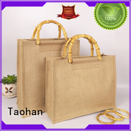 sleeves Custom cotton grocery bag deluxe Taohan