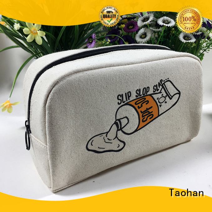 makeup cosmetic bag silkscreen nylon traveling Taohan Brand