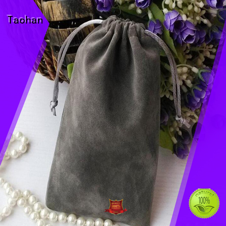 Taohan Brand cinch drawstring velvet string backpack