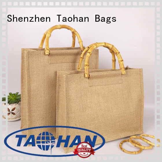 deluxe grocery bottle canvas shopping bags Taohan Brand
