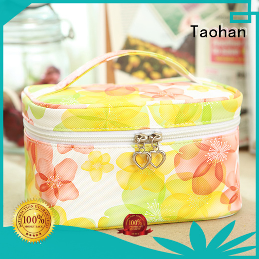 Custom canvas makeup small makeup bag Taohan zippered