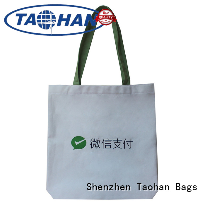 canvas bag color Taohan Brand canvas shopping bags manufacture