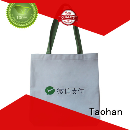 Taohan Brand color sleeves canvas shopping bags bamboo