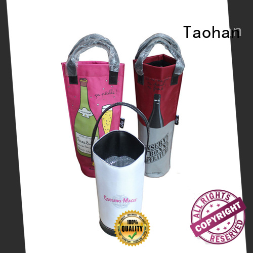 Luxury design red wine cooler bag with handle