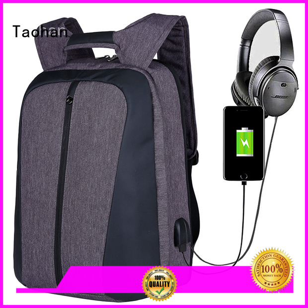 Custom laptop usb backpack anti Taohan