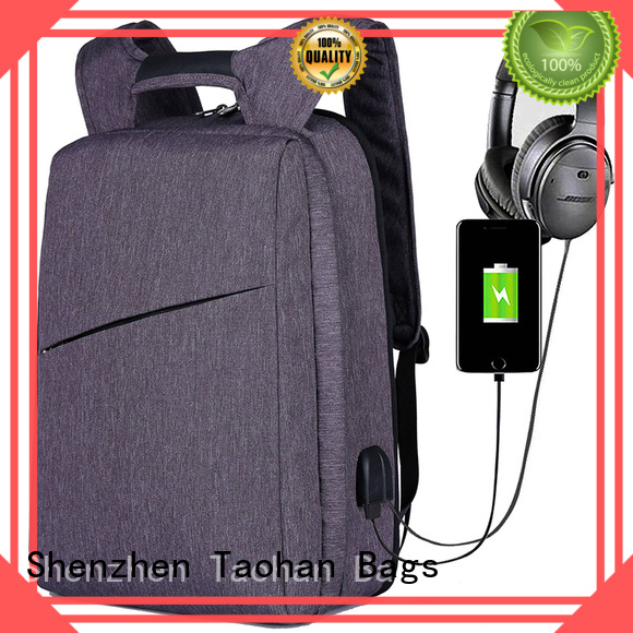 Custom anti usb backpack lightweight Taohan