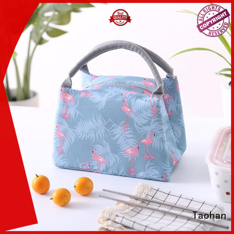 Lunch tote bag with aluminium foil organizer lunch holder