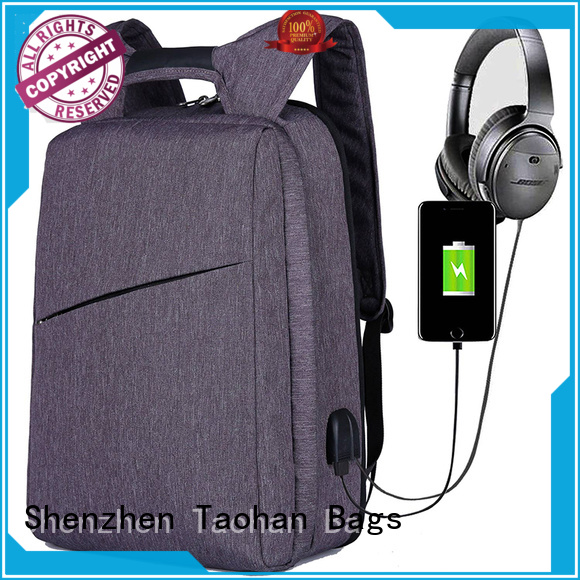 port foldable backpack hiking Taohan Brand usb backpack supplier