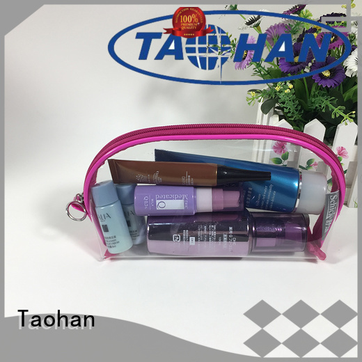 Taohan Brand print portable clear small makeup bag