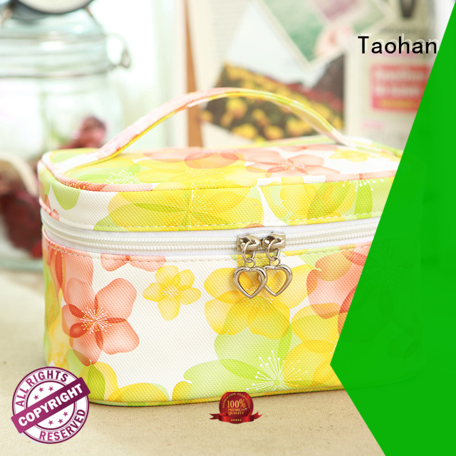 canvas storage Taohan Brand makeup cosmetic bag factory