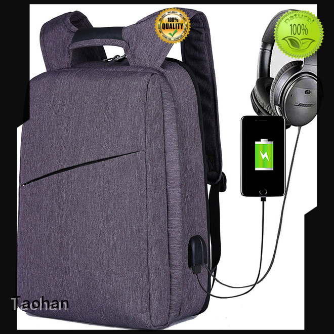 17 inch laptop backpack thief waterproof port Warranty Taohan