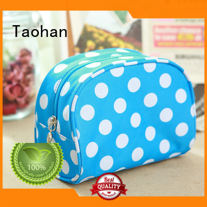 Hot leather small makeup bag handle makeup Taohan Brand