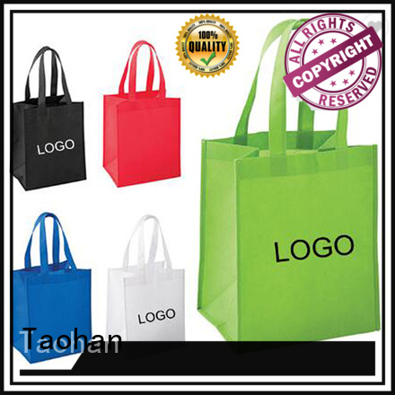 Custom reusable cotton grocery bag Taohan handle