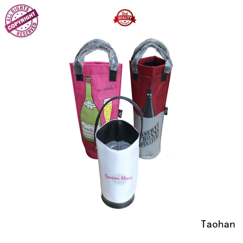 insulated wine cooler tote bottle packaging bag Taohan Brand