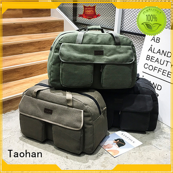 Taohan stable canvas duffle bag design for travel