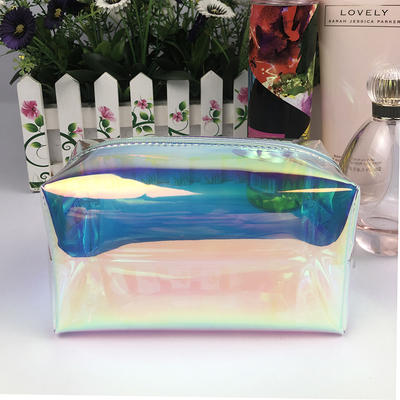 Clear laser plastic cosmetic bags