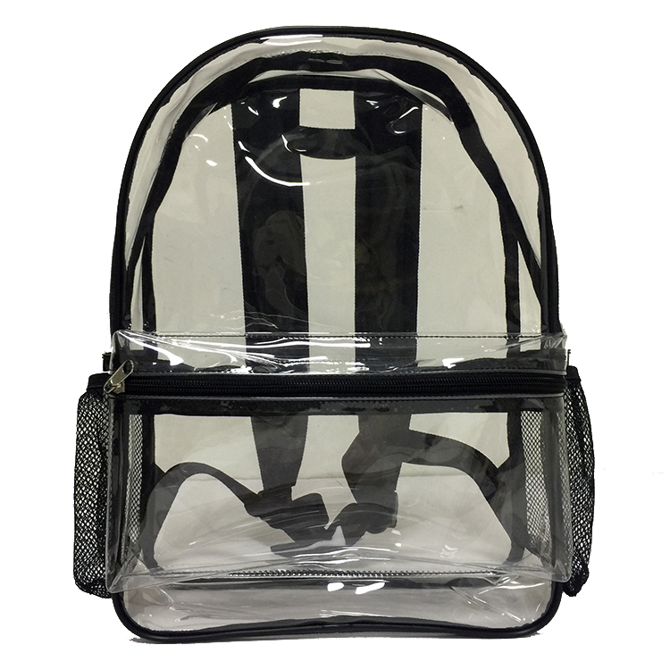 Strict QC&CE ISO Certified bags factory custom plastic clear PVC backpack