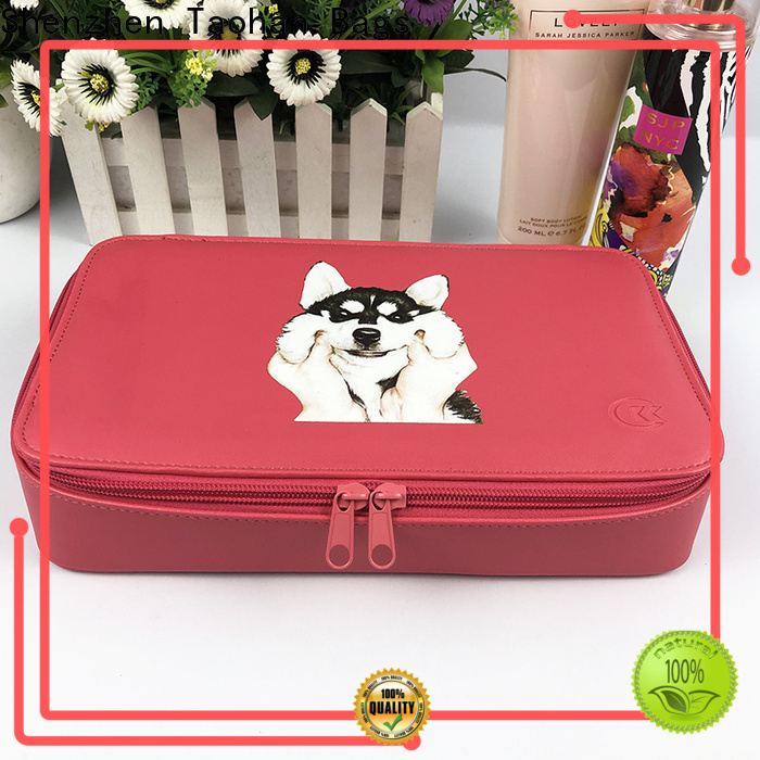 soft small makeup bag print personalized for lady