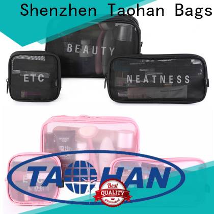clear cosmetic bags wholesale silkscreen design for woman