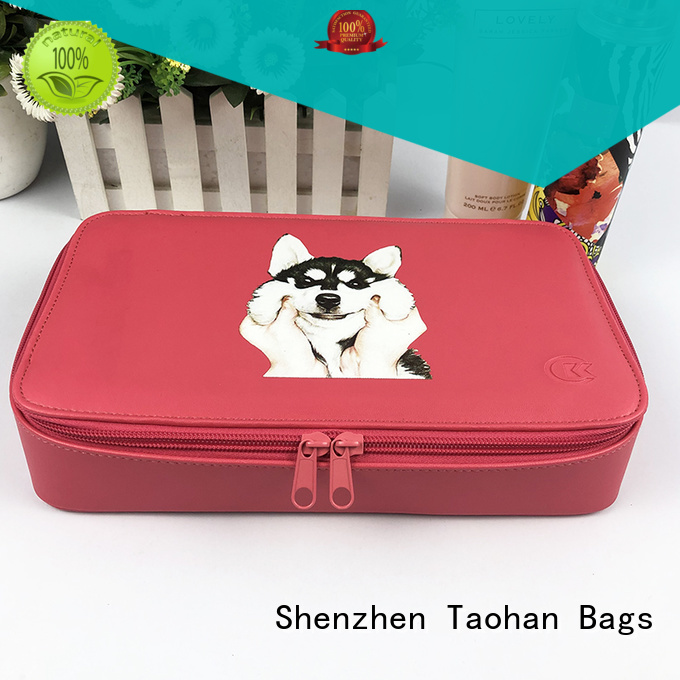 plastic travel cosmetic bags factory for make up