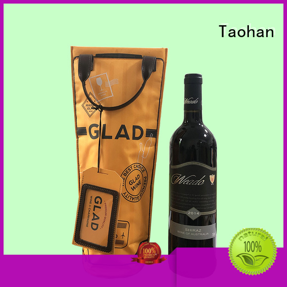 Taohan insulated wine tote customized for travelling