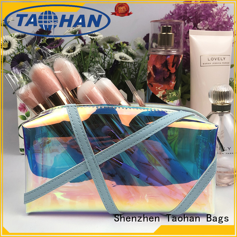 Taohan foldable small makeup bag glitter for household