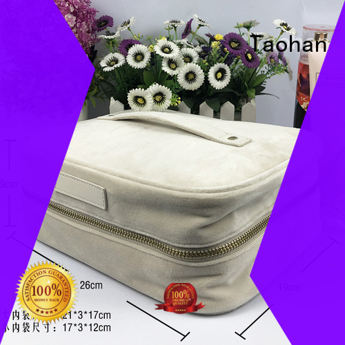 shiny small makeup bag handle factory price for household