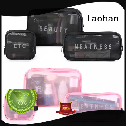 Taohan soft makeup bags and cases design for lady