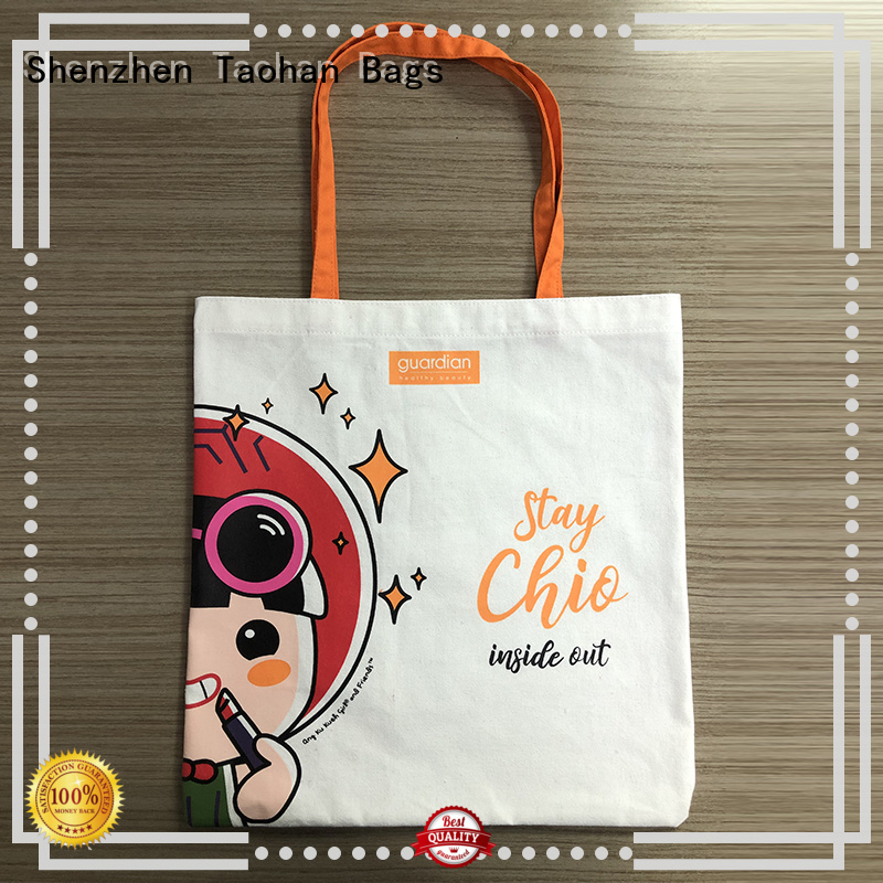 Taohan cotton eco friendly bags design for retail