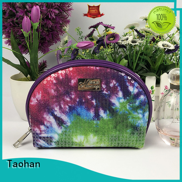 Taohan glitter small makeup bag factory price for woman