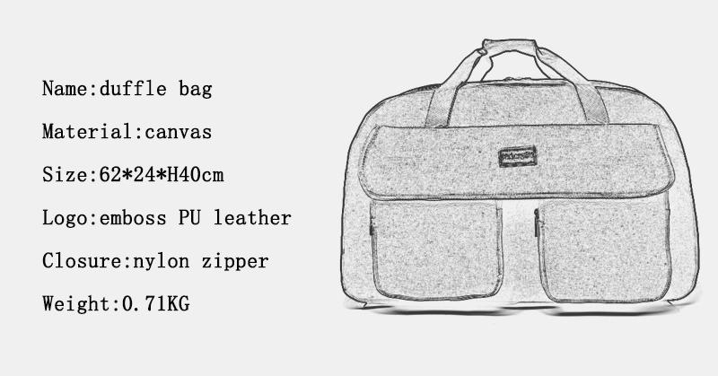 Taohan certificated canvas duffle bag inquire now for trip-2