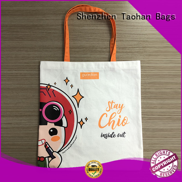 Taohan cotton grocery tote bags with good price for store